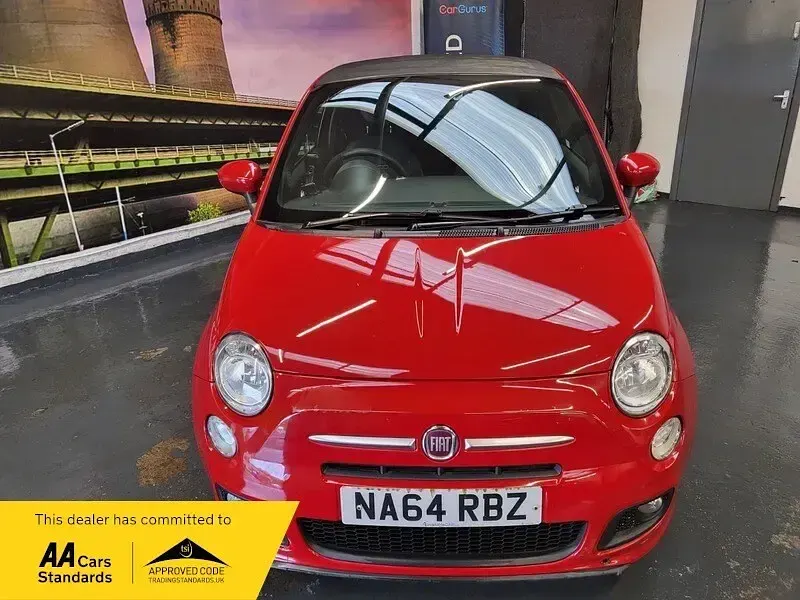 Used Fiat 500 S 85 HP (62 kW) 2014 Red Cabriolet