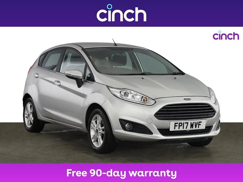 Silver Used 2017 Ford Fiesta Zetec Hatchback | £8,049 (Fair price) - Image 1/3