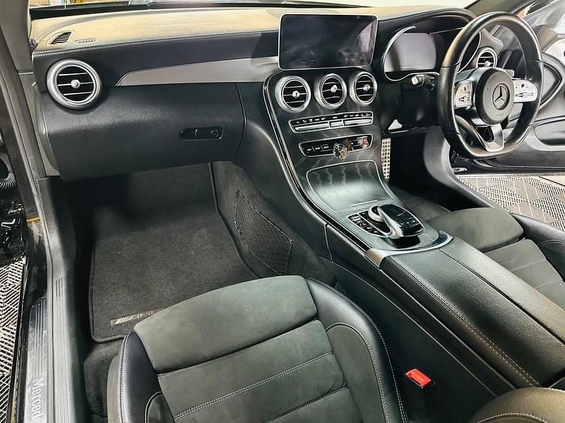 Used Mercedes C300 AMG line 245 HP (180 kW) 2018 Black Coupe