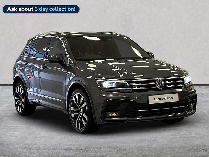 Grey Used 2017 VW Tiguan R-line SUV | £19,097 (Fair price) - Image 1/4