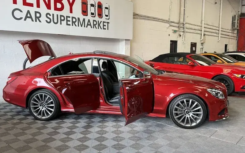 Used Mercedes CLS220 AMG Line Premium 177 HP (130 kW) 2016 Red Coupe