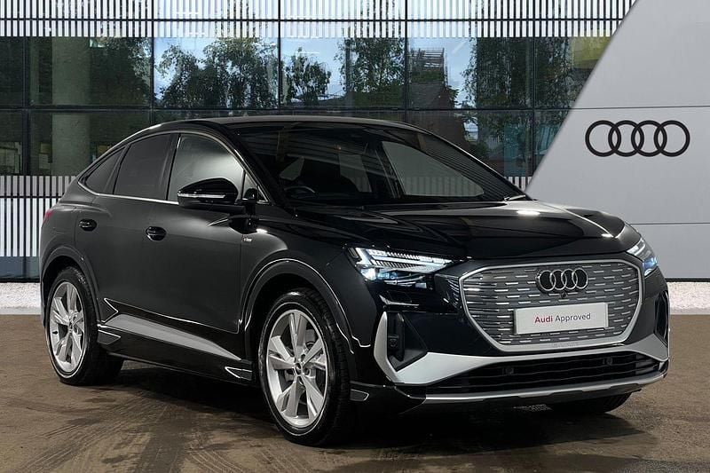 Black Used 2024 Audi Q4 Sportback e-tron S-Line SUV | £36,999 (Super price) - Image 1/4