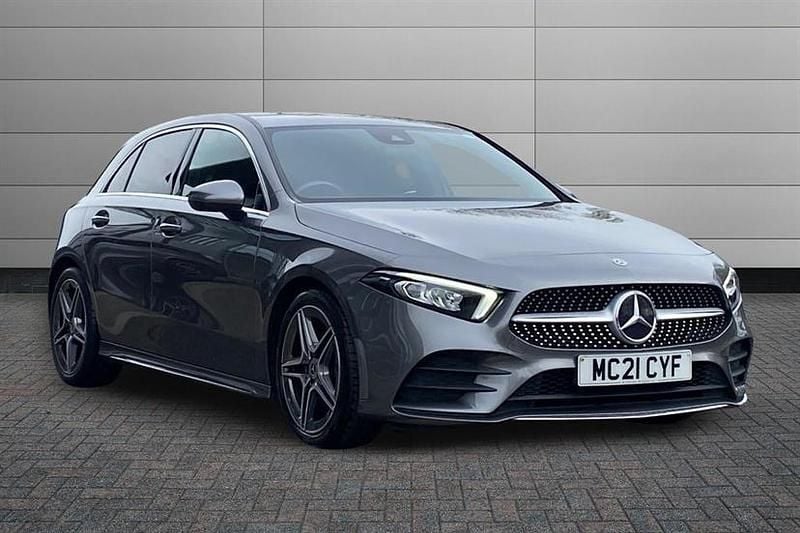 Used Mercedes A220 AMG line 190 HP (139 kW) 2021 Mountain grey Hatchback