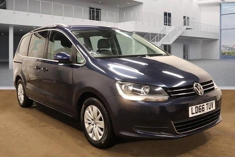 Used VW Sharan SE 177 HP (130 kW) 2016 Blue MPV