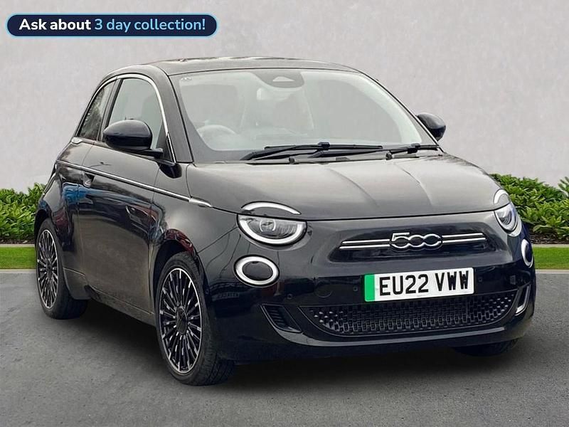Used Fiat 500e La Prima 86 kW (118 HP) 2022 Black Hatchback