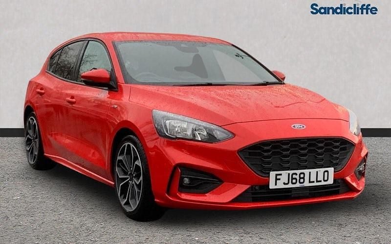 Red Used 2020 Ford Focus ST-Line X Hatchback | £10,545 (Good price) - Image 1/4