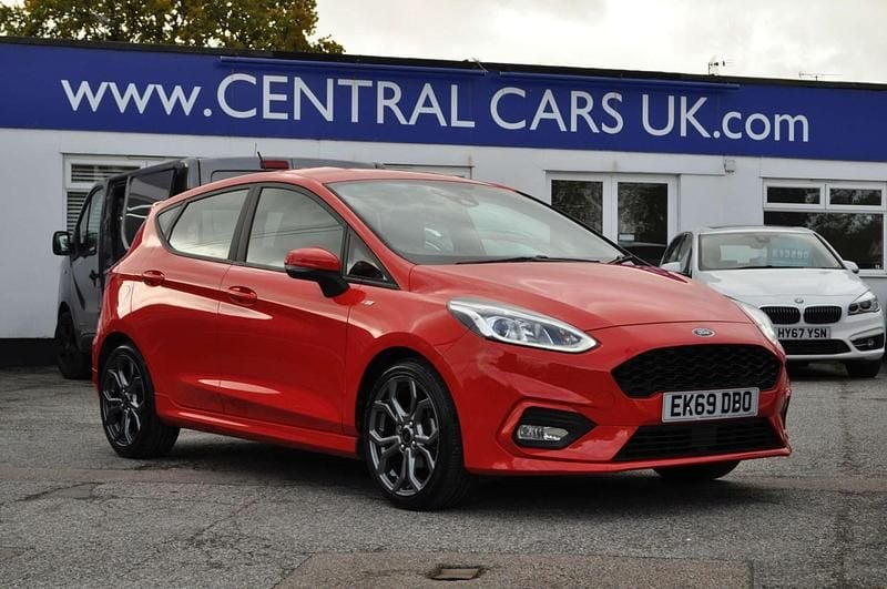 Red Used 2019 Ford Fiesta ST-Line Hatchback | £10,995 (Fair price) - Image 1/4