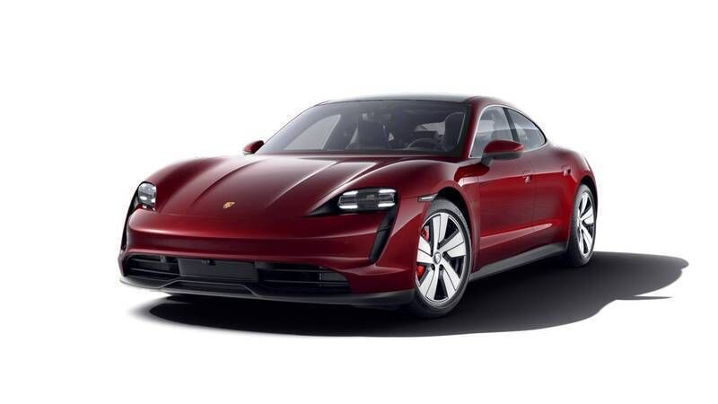 Cherry metallic Used 2020 Porsche Taycan 4S Sedan | £49,990 - Image 1/4