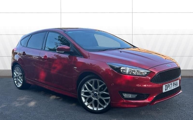 Red Used 2017 Ford Focus ST-Line Hatchback | £10,340 (Fair price) - Image 1/4