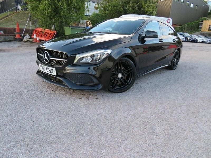 Black Used 2017 Mercedes CLA220 Shooting Brake AMG line Estate | £9,295 (Fair price) - Image 1/4