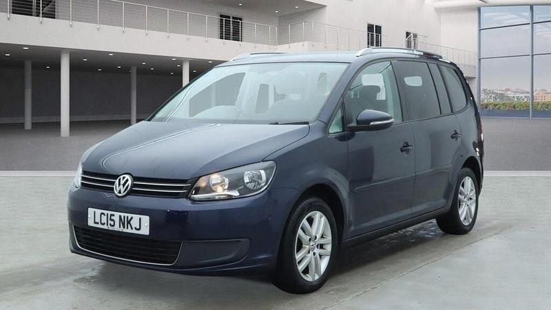Used VW Touran SE 105 HP (77 kW) 2015 Blue MPV