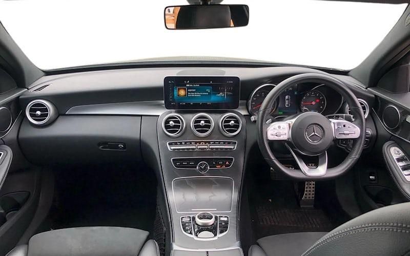 Used Mercedes C200 AMG line 184 HP (135 kW) 2019 Grey Sedan