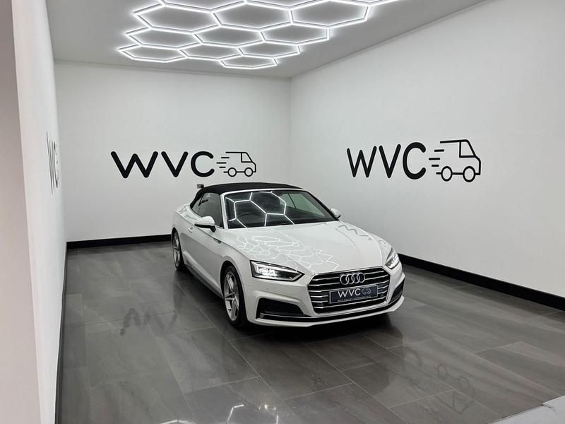 Used Audi A5 Cabriolet S-Line 190 HP (139 kW) 2018 White Cabriolet