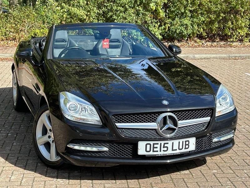 Black Used 2015 Mercedes SLK250 Cabriolet | £7,995 (Good price) - Image 1/4