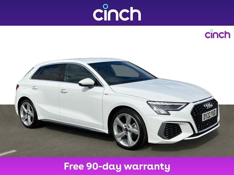 White Used 2022 Audi A3 S-Line Hatchback | £19,599 (Fair price) - Image 1/3