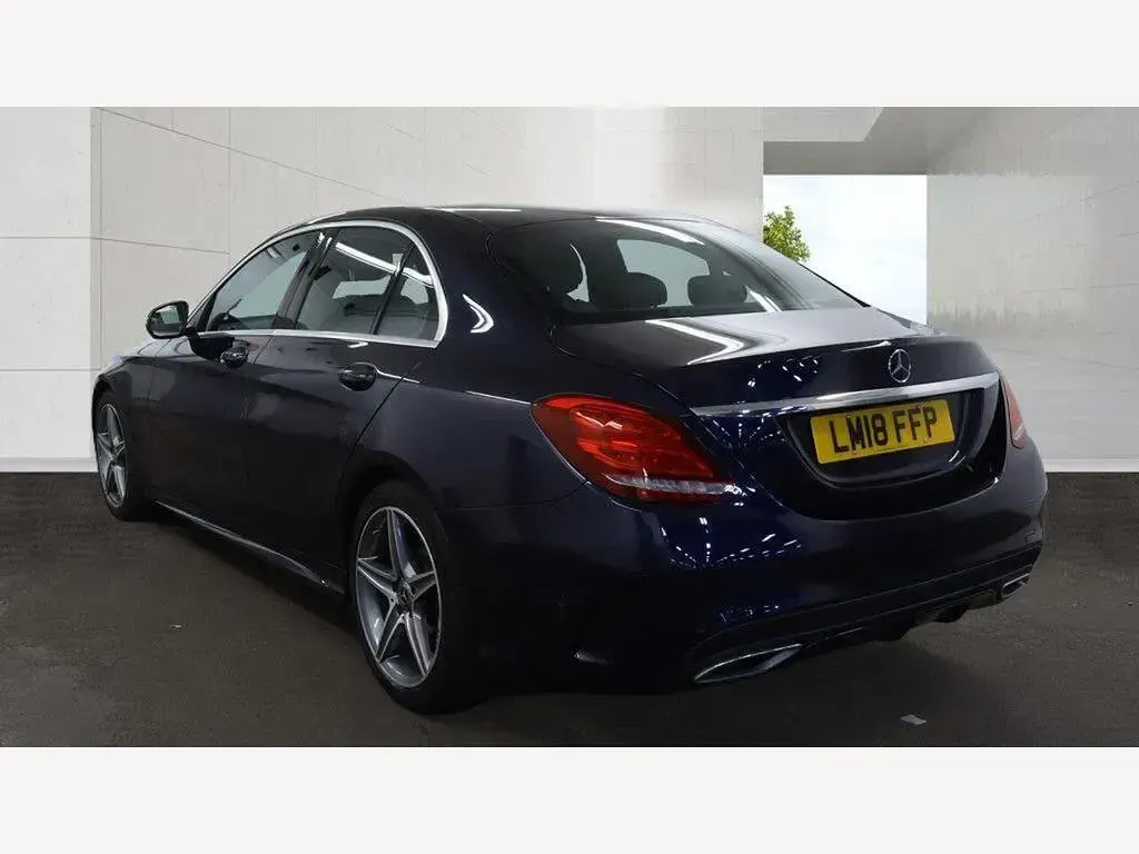 Used Mercedes C220 AMG line 2018 Blue Sedan