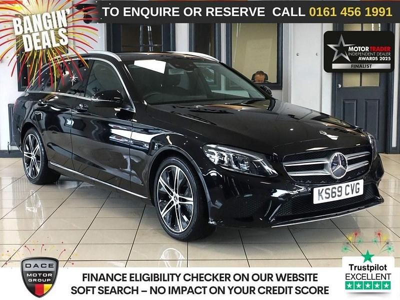 Black Used 2019 Mercedes C200 Estate | £17,970 (Good price) - Image 1/4