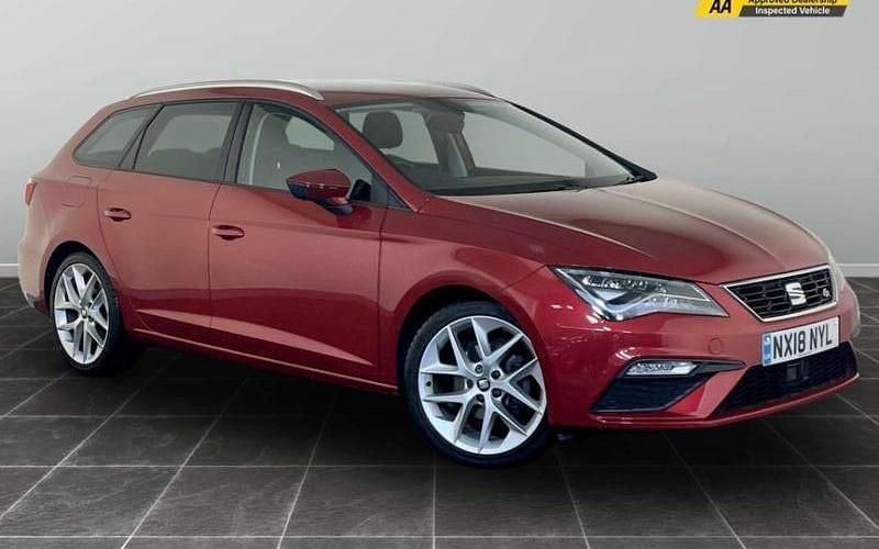 Red Used 2018 Seat Leon FR Estate | £11,995 (Fair price) - Image 1/4