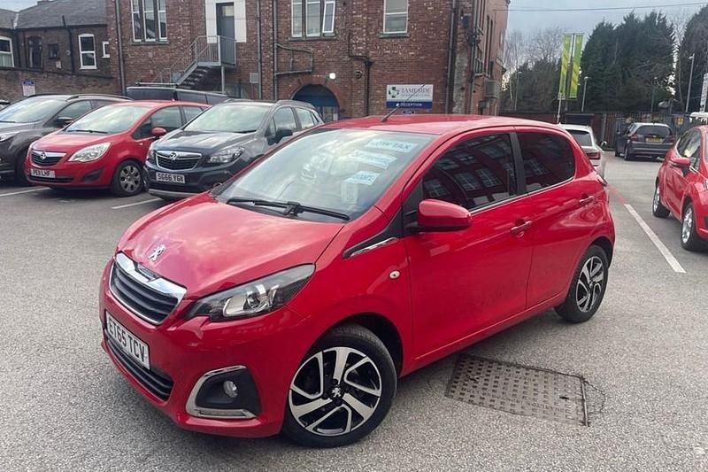Used Peugeot 108 Allure 82 HP (60 kW) 2016 Red Hatchback