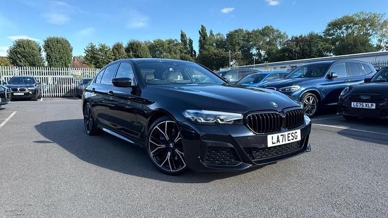 Black Used 2022 BMW 520 M Sport | £27,811 (Fair price) - Image 1/4