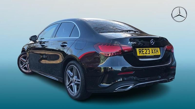 Used Mercedes A180 AMG Line Premium 2023 Cosmos black metallic Sedan