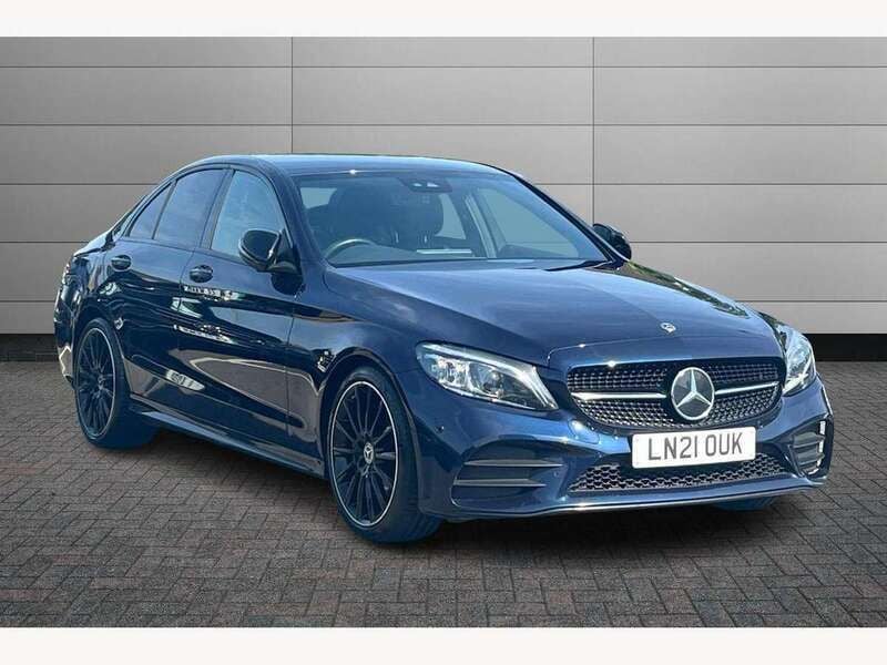 Blue Used 2021 Mercedes C220 AMG line Sedan | £20,395 (Fair price) - Image 1/2