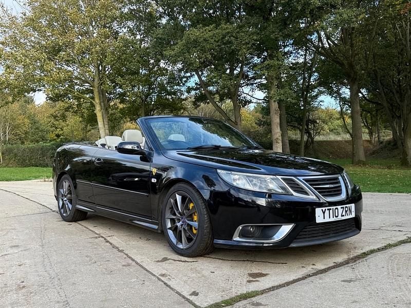 Black Used 2010 Saab 9-3 Cabriolet Aero Cabriolet | £5,995 (Fair price) - Image 1/4