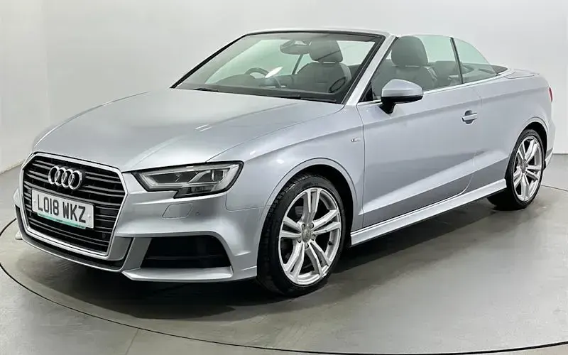 Used Audi A3 Cabriolet S-Line 150 HP (110 kW) 2018 Silver Cabriolet