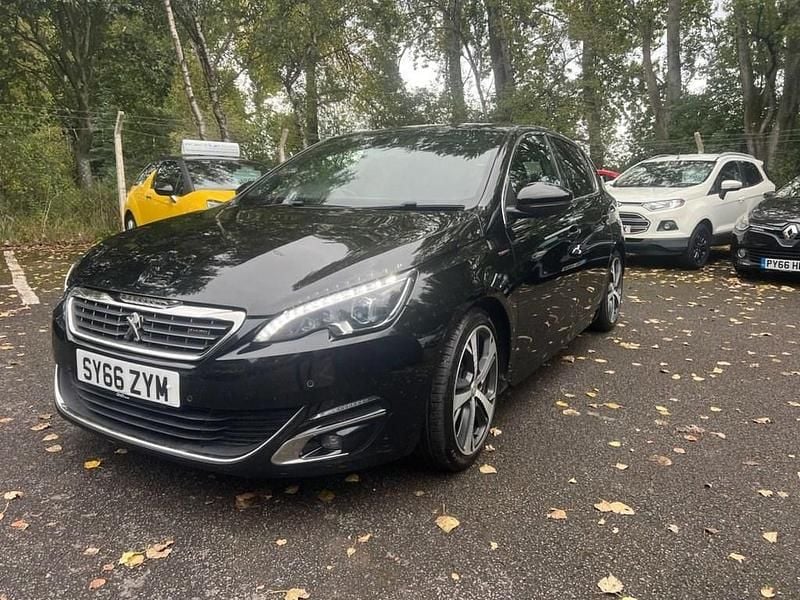 Used Peugeot 308 GT-line 130 HP (95 kW) 2017 Black Hatchback