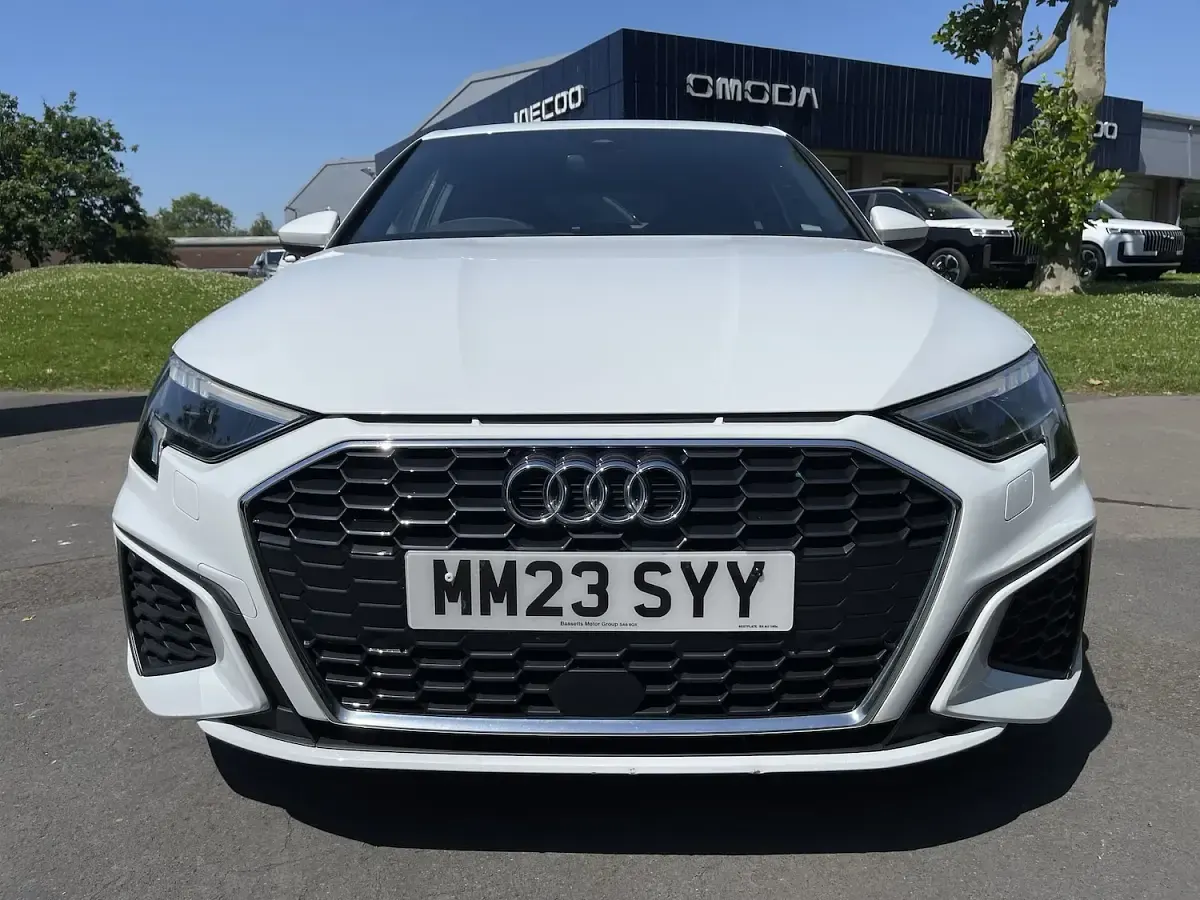 Used Audi A3 S-Line 110 HP (80 kW) 2023 White Sedan