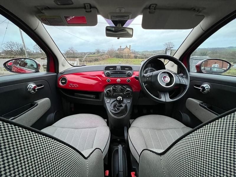 Used Fiat 500 Lounge 69 HP (50 kW) 2008 Red Hatchback