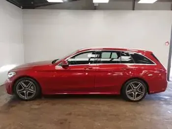 Used Mercedes C200 AMG line 184 HP (135 kW) 2019 Red Estate