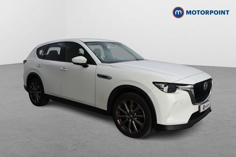 White Used 2023 Mazda CX-60 Exclusive-Line SUV | £24,399 - Image 1/4