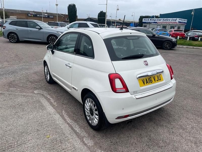 Used Fiat 500 Lounge 69 HP (50 kW) 2016 White Hatchback