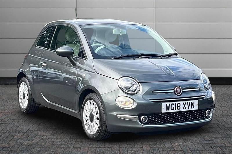 Grey Used 2018 Fiat 500 Lounge Hatchback | £7,250 (Fair price) - Image 1/3
