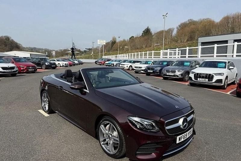 Used Mercedes E220 AMG line 194 HP (142 kW) 2019 Red Cabriolet