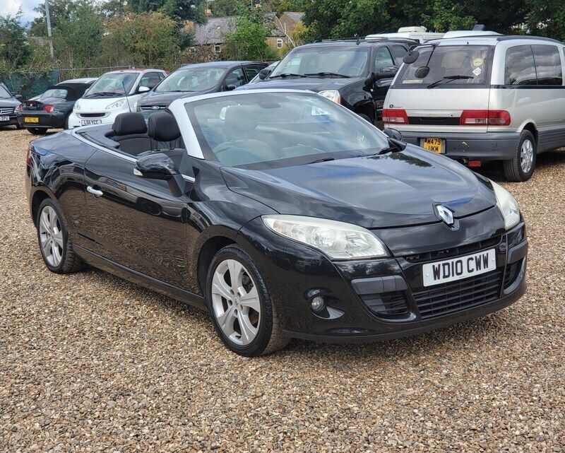 Black Used 2010 Renault Mégane Cabriolet Dynamique Cabriolet | £1,995 (Good price) - Image 1/4