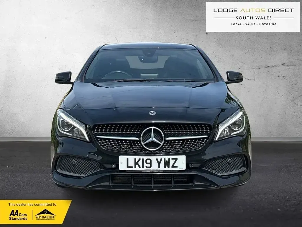Used Mercedes CLA200 AMG line 156 HP (114 kW) 2019 Black Sedan