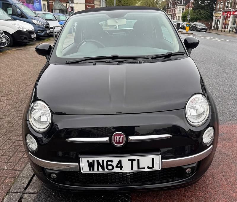 Used Fiat 500C Lounge 69 HP (50 kW) 2015 Black Cabriolet