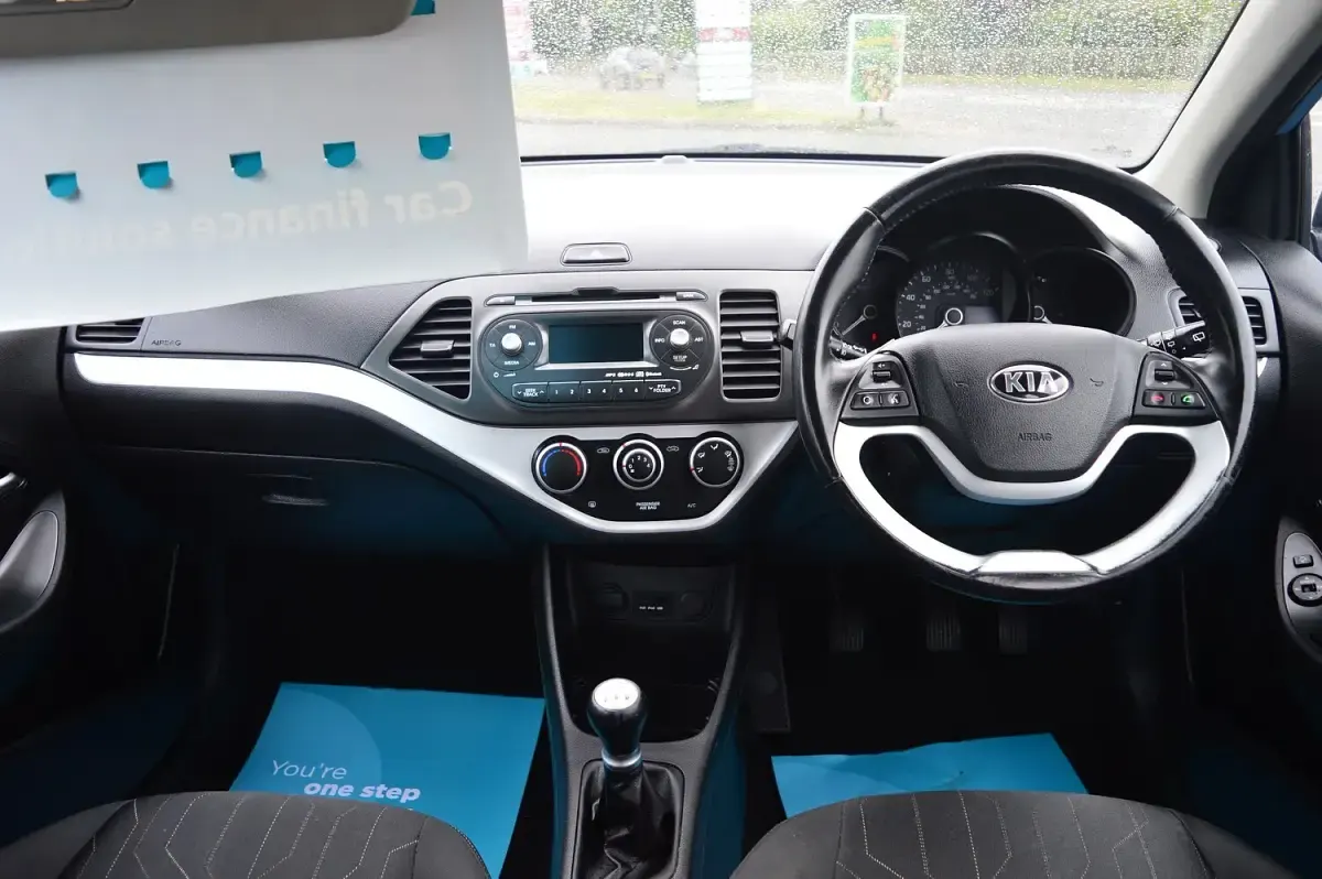 Used Kia Picanto 84 HP (61 kW) 2014 Blue Hatchback
