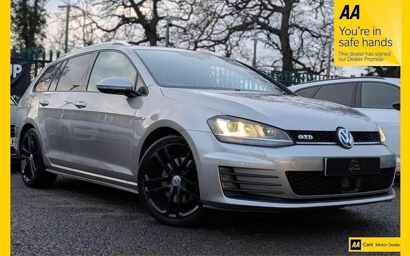 Silver Used 2016 VW Golf VII GTD Estate | £9,998 (Good price) - Image 1/3