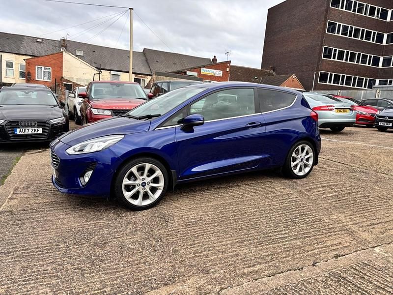 Used Ford Fiesta Titanium 2017 Blue Hatchback