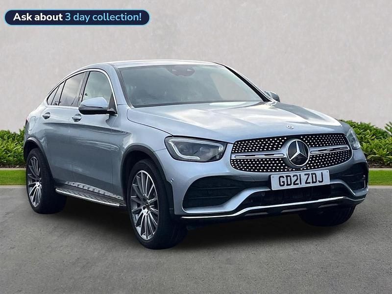 Silver Used 2021 Mercedes GLC300 AMG Line Premium Coupe | £28,899 (Expensive) - Image 1/4