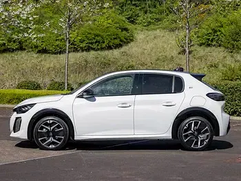 New Peugeot e-208 GTi 100 kW (136 HP) 2026 White Hatchback