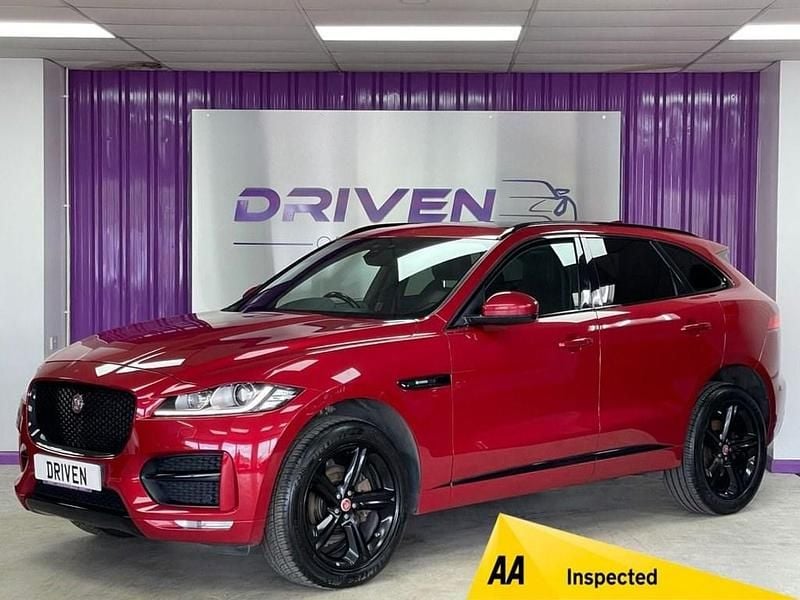 Red Used 2018 Jaguar F-Pace R-Sport SUV | £17,200 (Fair price) - Image 1/3