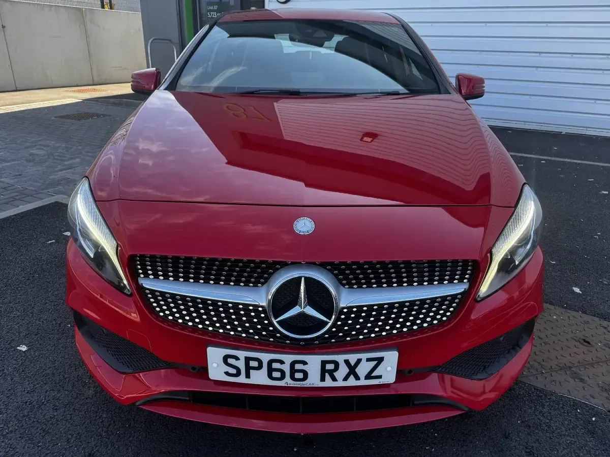 Used Mercedes A200 AMG line 136 HP (100 kW) 2016 Red Hatchback