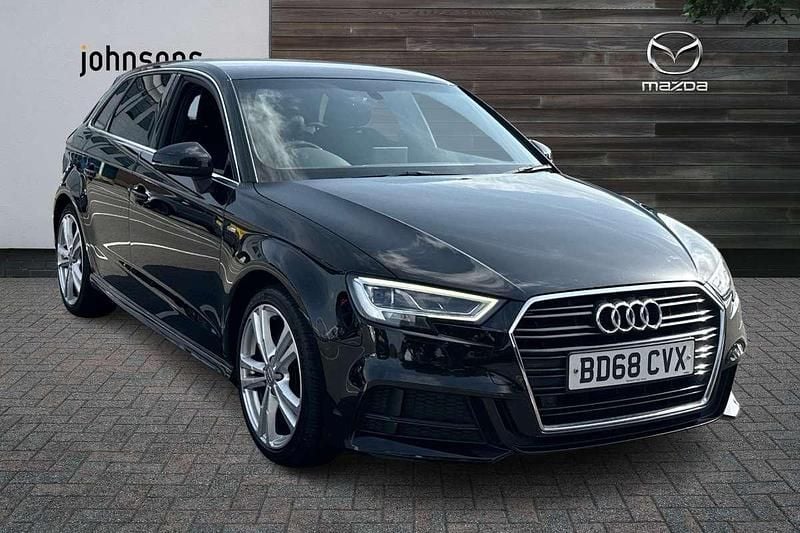 Black Used 2018 Audi A3 S-Line Hatchback | £12,490 (Super price) - Image 1/4