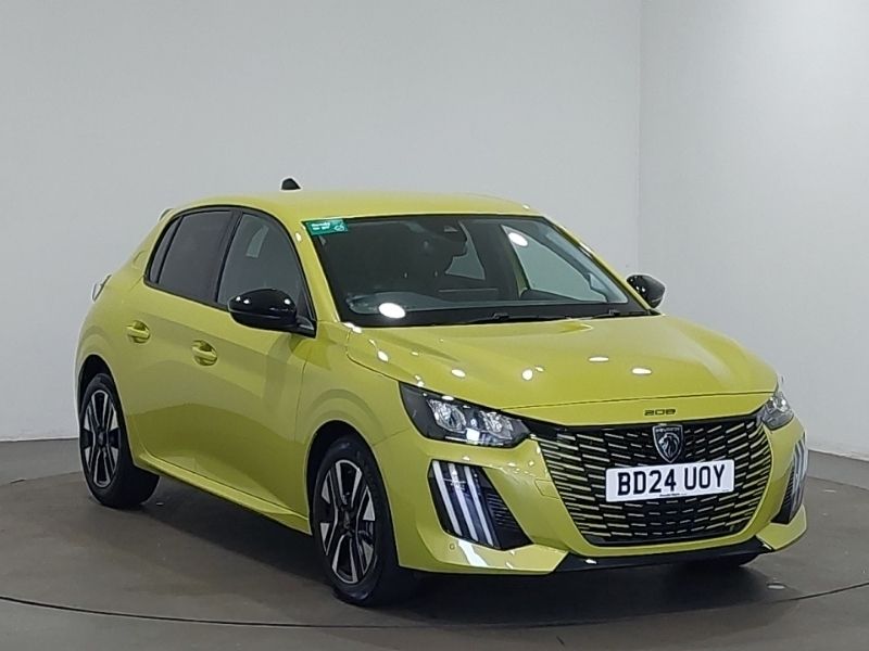 Yellow Used 2024 Peugeot 208 Allure Hatchback | £16,498 (Fair price) - Image 1/4