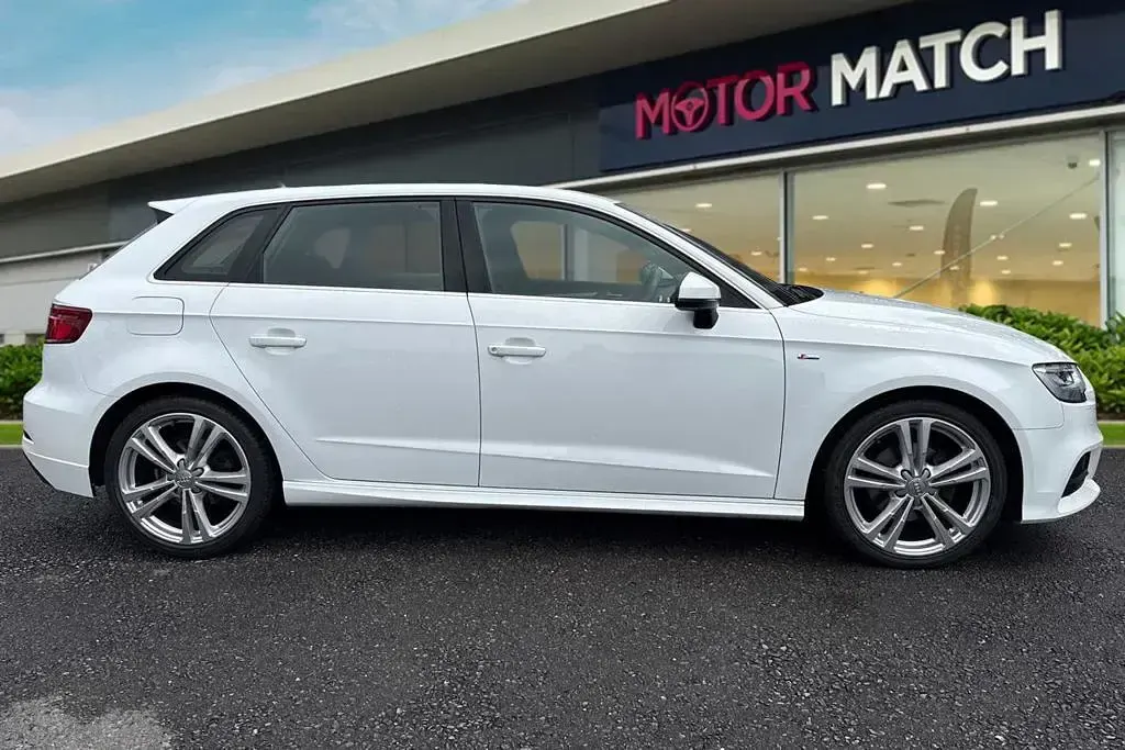 Used Audi A3 Sportback S-Line 2018 White Hatchback