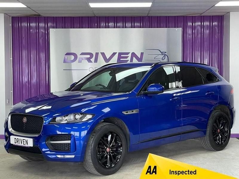 Blue Used 2018 Jaguar F-Pace R-Sport SUV | £20,300 (Fair price) - Image 1/4